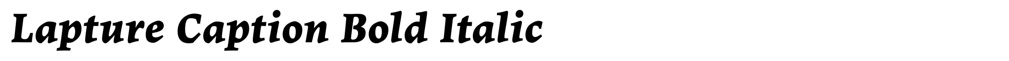 Lapture Caption Bold Italic image
